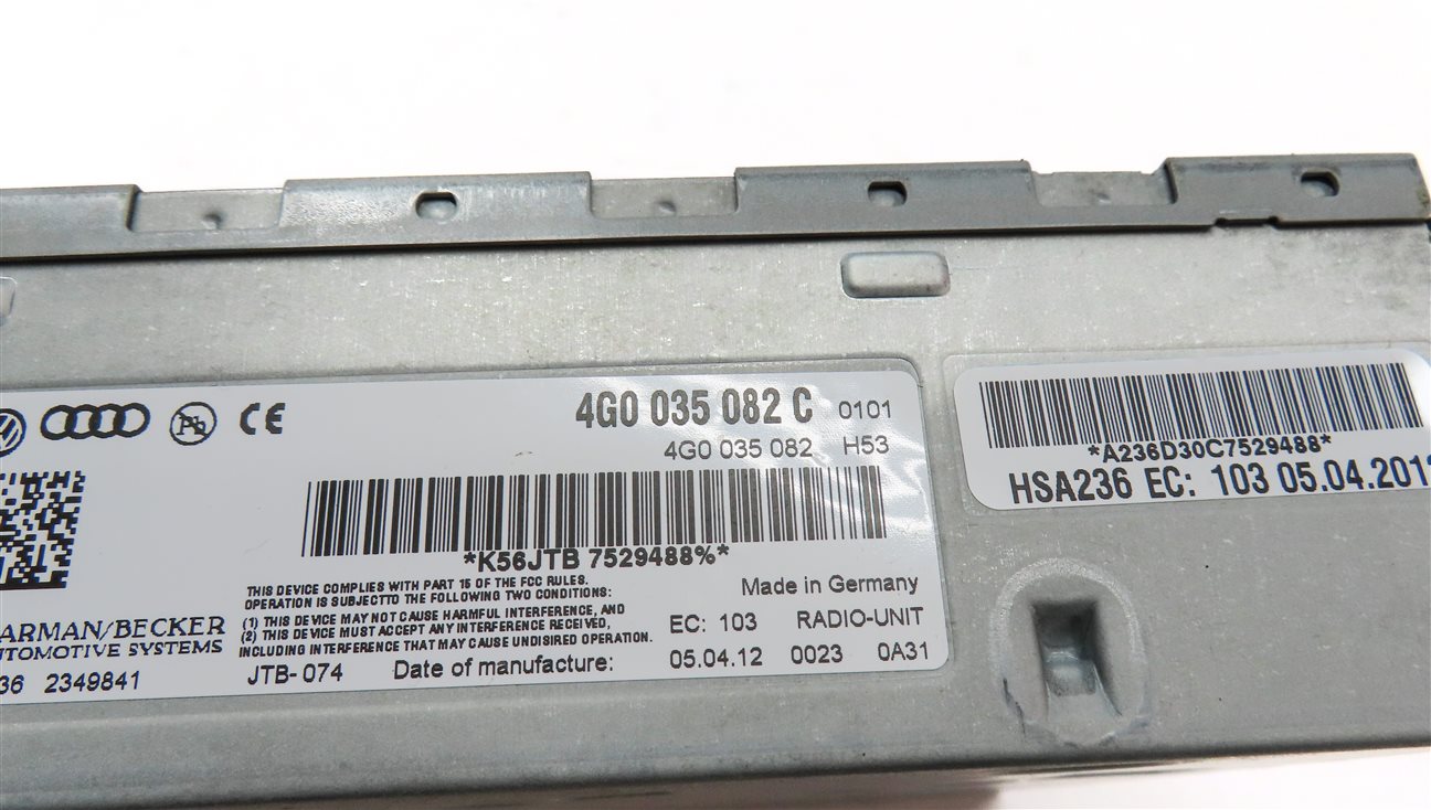 Thumbnail 5: 2012 AUDI Q7 (4L) STEREO RADIO RECEIVER CONTROL MODULE