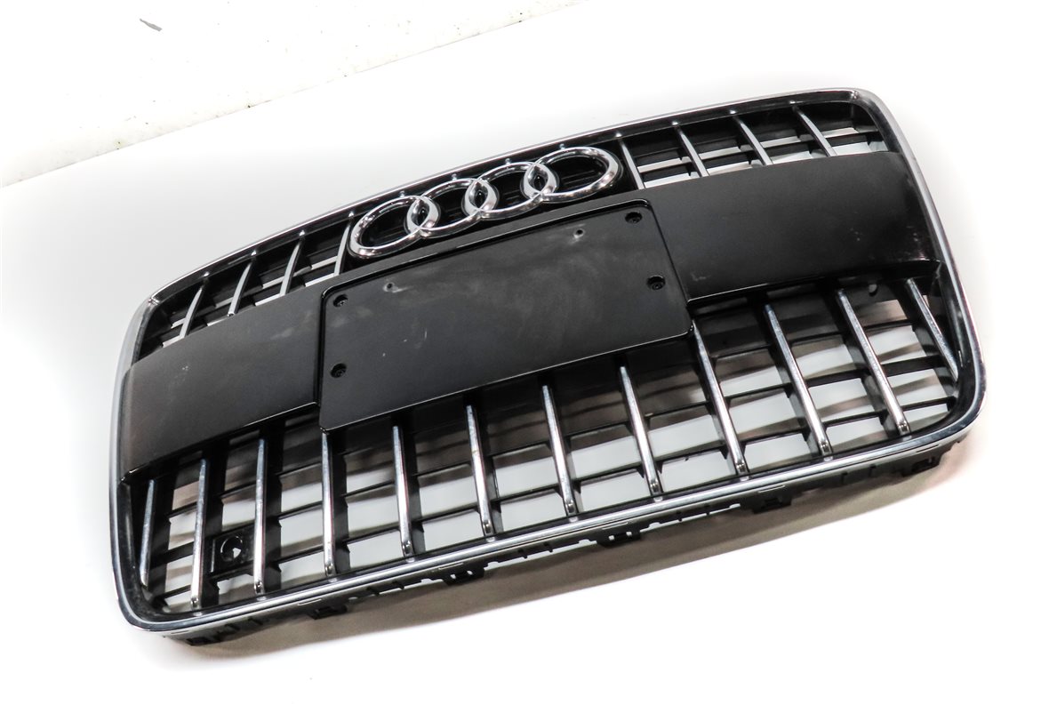 Thumbnail 3: 2010-2015 AUDI Q7 (4L) FRONT MAIN CENTER HOOD GRILLE AIR VENT TRIM (BLACK)