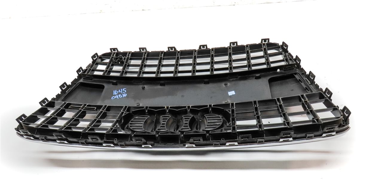 Thumbnail 6: 2010-2015 AUDI Q7 (4L) FRONT MAIN CENTER HOOD GRILLE AIR VENT TRIM (BLACK)