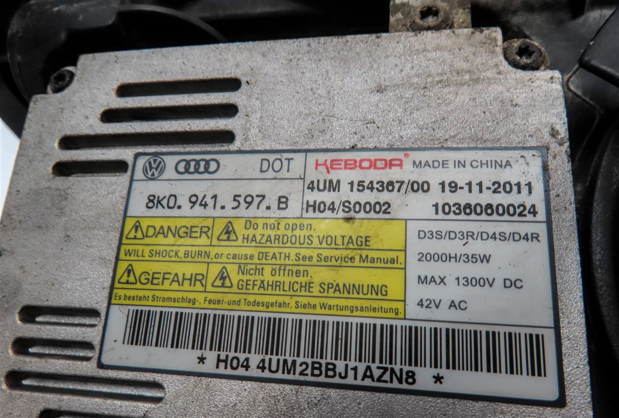 Thumbnail 6: 2010-2015 AUDI Q7 (4L) RIGHT PASSENGER XENON HID HEADLIGHT LIGHT LAMP (NON AFS)
