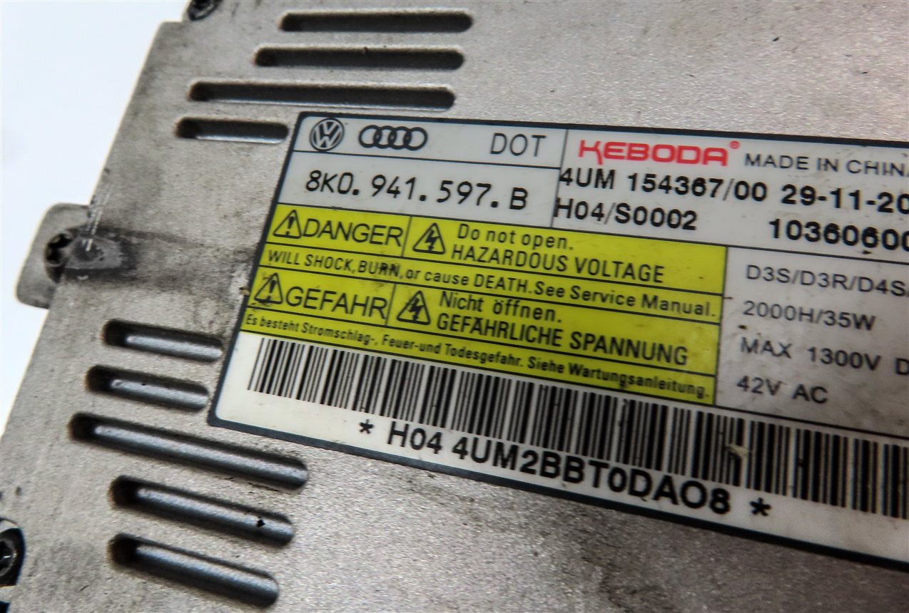 Thumbnail 6: 2010-2015 AUDI Q7 (4L) LEFT DRIVER XENON HID HEADLIGHT LIGHT LAMP (NON AFS)