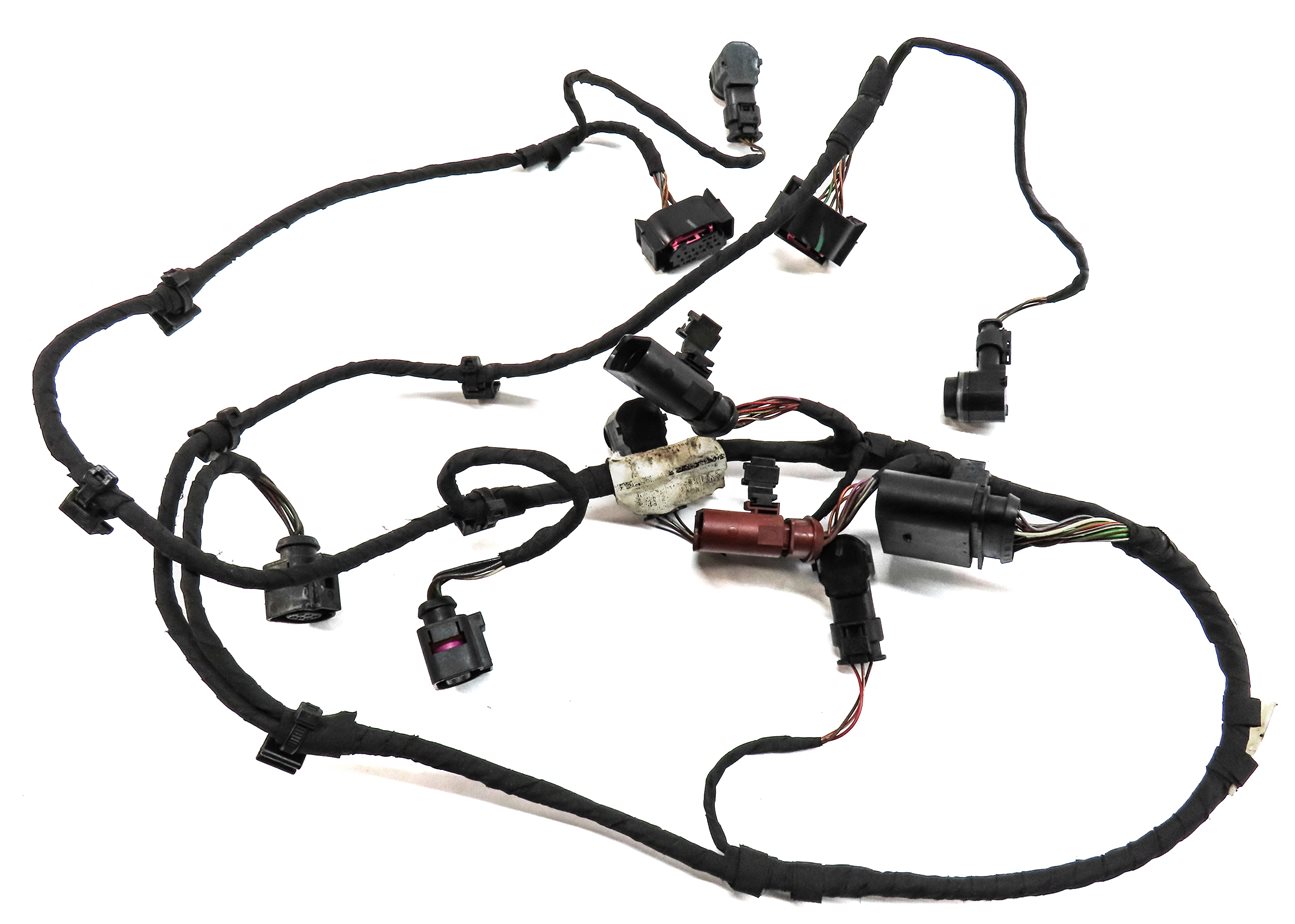 Thumbnail 3: 2015 AUDI Q7 PRESTIGE (4L) REAR PARK ASSIST PDC SENSOR SET/4 w/ HARNESS (Grey)