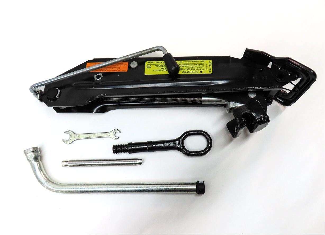 Thumbnail 2: 2013-2015 AUDI Q7 (4L) EMERGENCY SPARE TIRE CAR LIFT JACK LUG WRENCH TOOL KIT