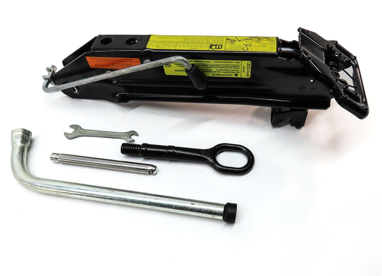 Thumbnail 3: 2013-2015 AUDI Q7 (4L) EMERGENCY SPARE TIRE CAR LIFT JACK LUG WRENCH TOOL KIT