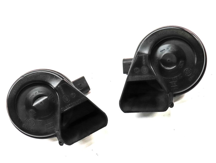 Thumbnail 3: 2007-2015 AUDI Q7 R8 (4L 4S) HIGH & LOW TONE NOTE SIGNAL SAFETY HORN SET-2