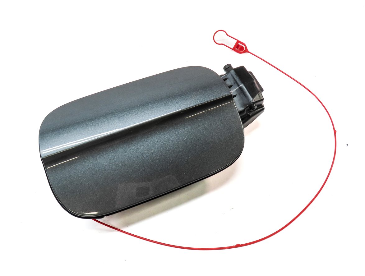 Thumbnail 1: 2010-2015 AUDI Q7 (4L) FUEL TANK DOOR LID COVER TRIM w/ HOUSING (Grey)