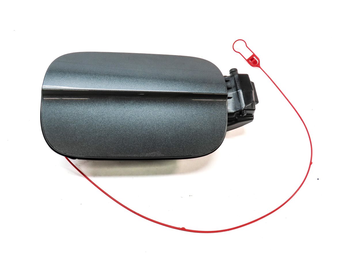 Thumbnail 2: 2010-2015 AUDI Q7 (4L) FUEL TANK DOOR LID COVER TRIM w/ HOUSING (Grey)