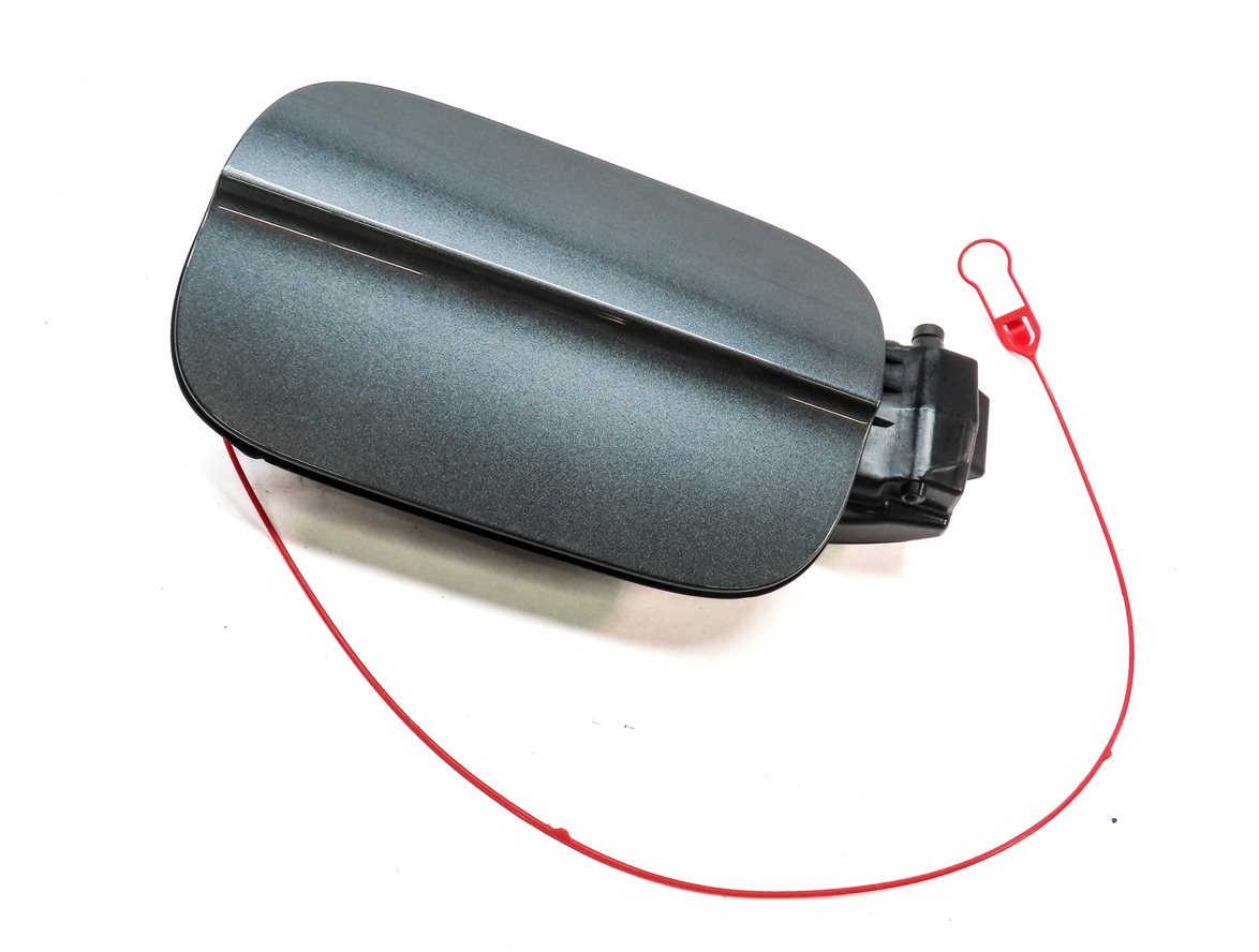 Thumbnail 3: 2010-2015 AUDI Q7 (4L) FUEL TANK DOOR LID COVER TRIM w/ HOUSING (Grey)