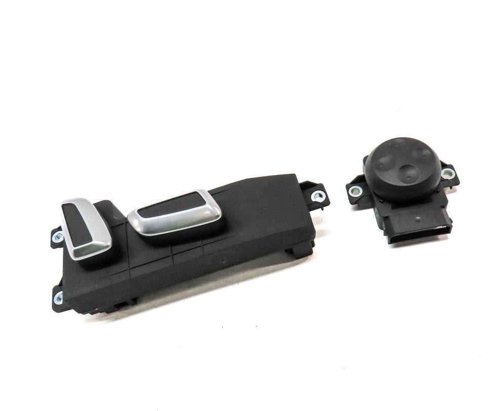 Thumbnail 3: 15 AUDI Q7 (4L) FRONT RIGHT PASSENGER SEAT POSITION ADJUST SWITCH w/ LUMBAR