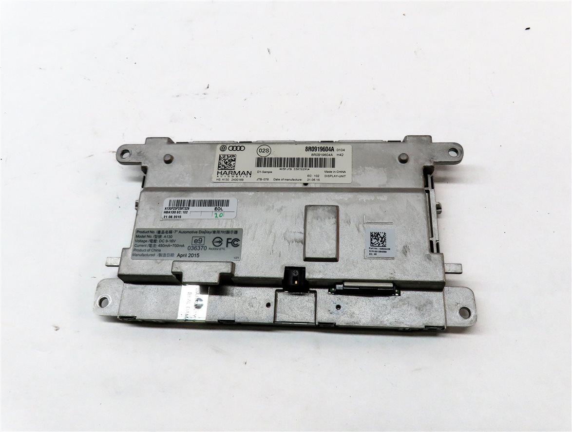 Thumbnail 6: 2013-2015 AUDI Q7 (4L) RADIO STEREO FRONT 7" INFORMATION MEDIA DISPLAY SCREEN
