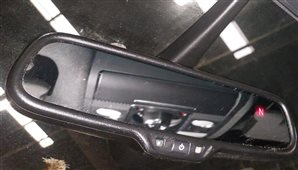 Thumbnail 2: 2010-2015 AUDI Q7 (4L) INTERIOR AUTODIM REAR VIEW MIRROR w/ COMPASS (Black)