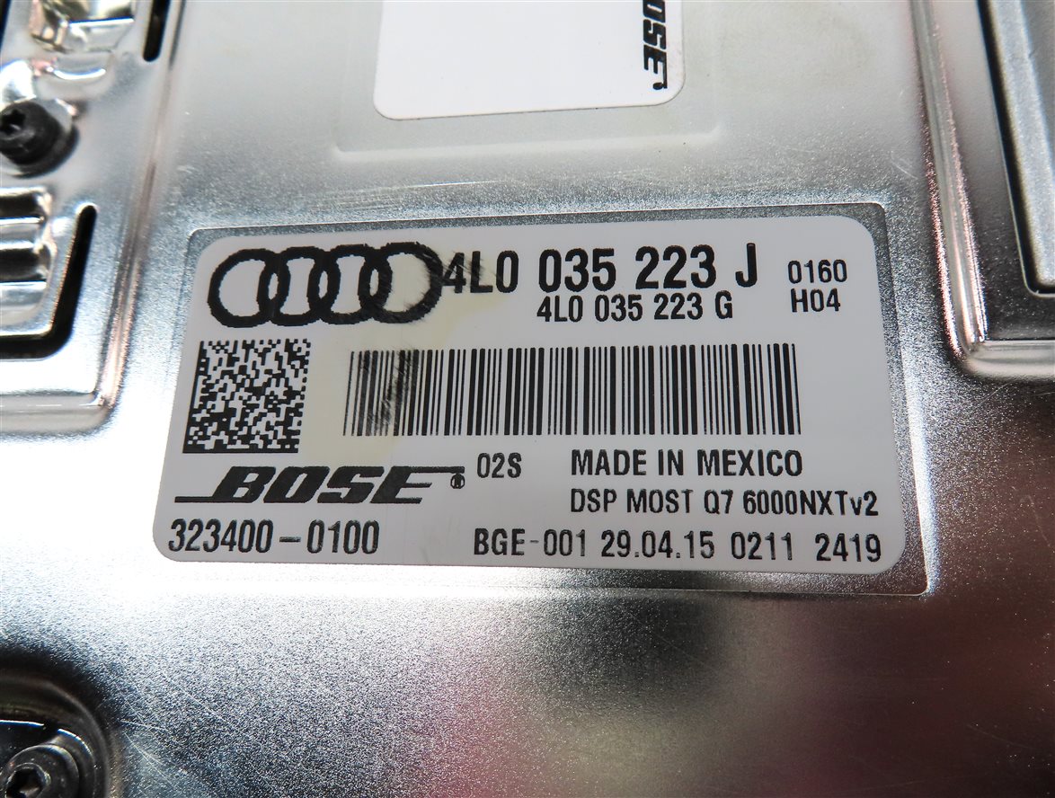 Thumbnail 5: 2013-2015 AUDI Q7 (4L) RADIO STEREO BOSE AUDIO AMP AMPLIFIER (OPTION 8RY)