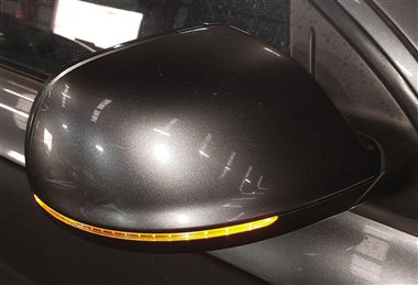 Thumbnail 2: 2013-2015 AUDI Q7 (4L) RIGHT PASSENGER P-FOLD BLIND SPOT DOOR MIRROR (Grey)
