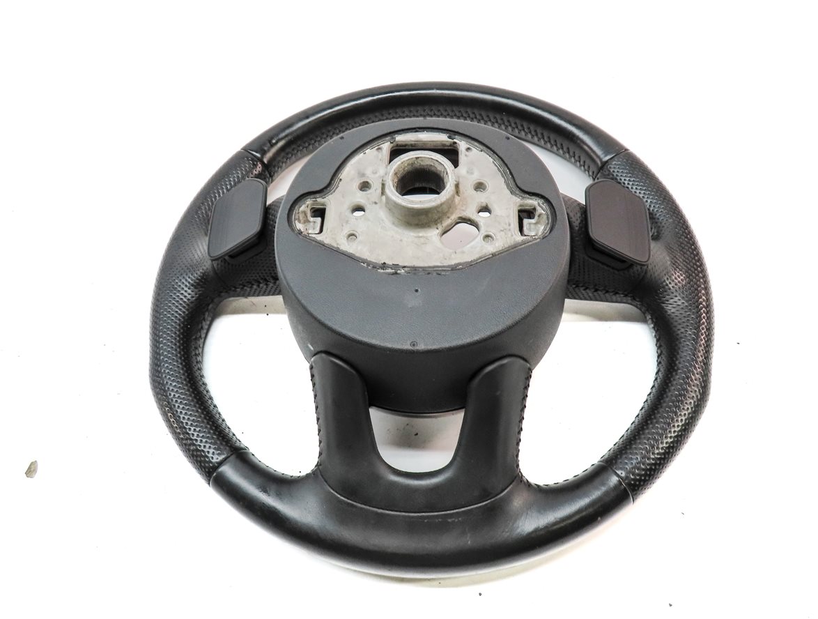 Thumbnail 5: 12-15 AUDI Q7 (4L) 3 SPOKE S-LINE STEERING WHEEL w/ SWITCHES & PADDLES (Black)