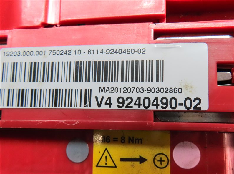 Thumbnail 5: 2013 BMW 535I (F10) 3.0L (N55) ENGINE MOTOR POSITIVE BATTERY POWER PLATE