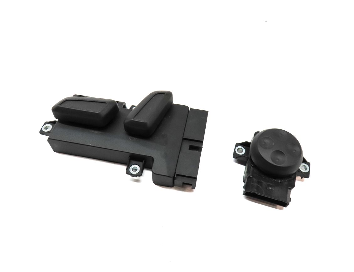 2010 AUDI S4 (B8 8K) FRONT LEFT DRIVER SEAT ADJUST SWITCH w/ LUMBAR SET 2 BLACK