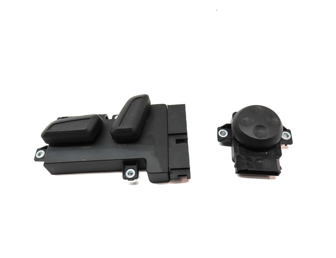 Thumbnail 2: 2010 AUDI S4 (B8 8K) FRONT LEFT DRIVER SEAT ADJUST SWITCH w/ LUMBAR SET 2 BLACK