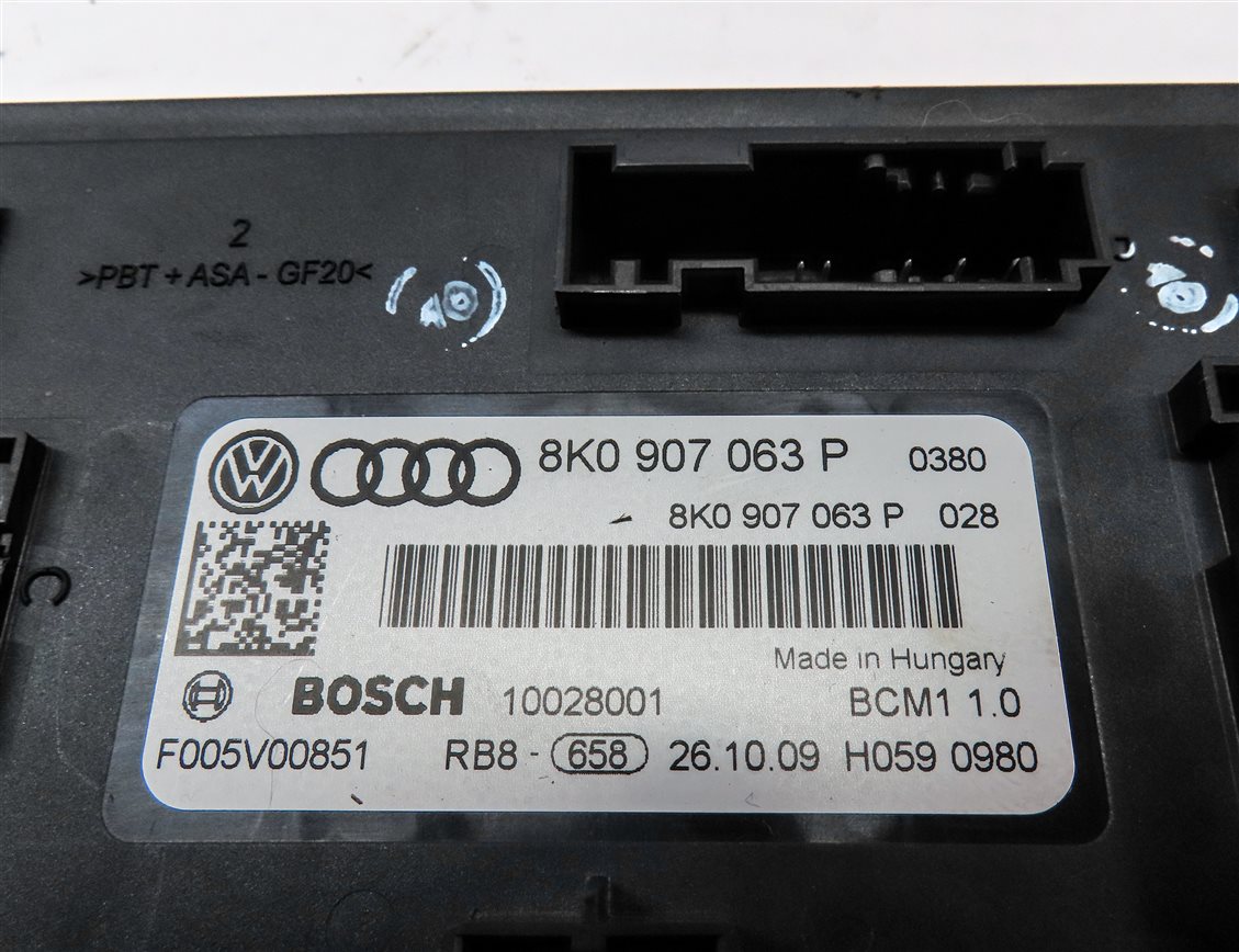 Thumbnail 13: 2010 AUDI S4 (B8 8K) 3.0L CCBA ENGINE BODY BCM ECM IMMOBILIZER MODULE KEY SET