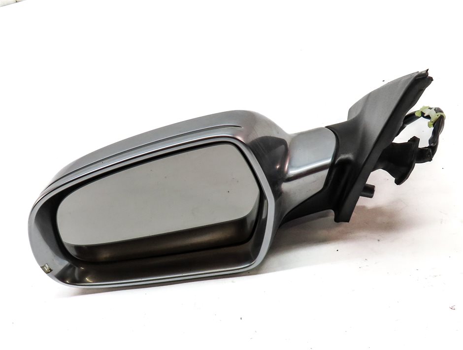 2010-2016 AUDI S4 (B8 8K) LEFT DRIVER HEATED DOOR MIRROR (ALUMINUM) w/ BLINKER