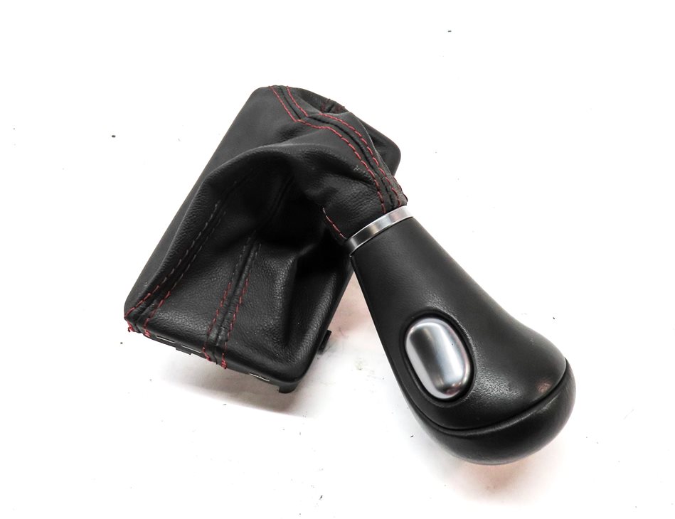 Thumbnail 2: 2010 AUDI S4 B8 8K AUTO AUTOMATIC SHIFTER SHIFT KNOB w/ BOOT BLACK w/ RED STITCH