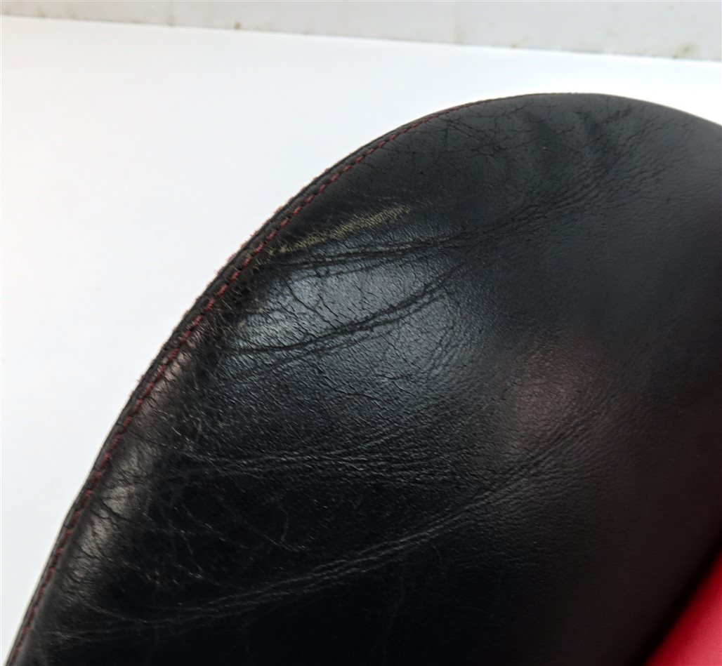 Thumbnail 9: 2010 AUDI S4 (B8 8K) FRONT RIGHT UPPER HEATED SPORT SEAT CUSHION (RED & BLACK)