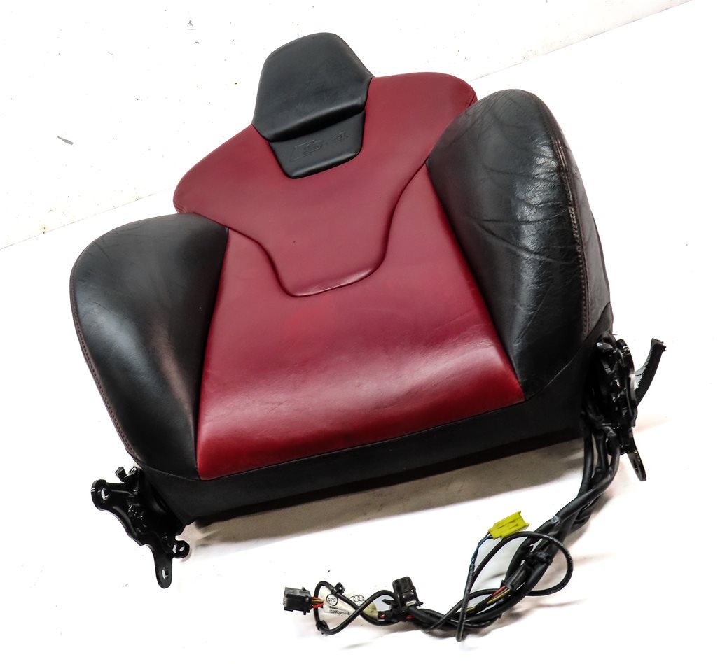 Thumbnail 3: 2010 AUDI S4 B8 8K FRONT LEFT DRIVER UPPER HEATED SPORT SEAT CUSHION RED & BLACK