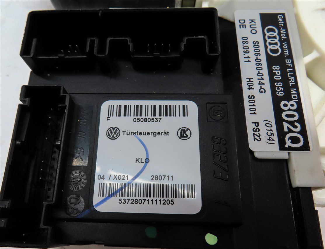 Thumbnail 6: 2006-2013 AUDI A3 (8P) RIGHT FRONT PASSENGER DOOR POWER WINDOW MOTOR