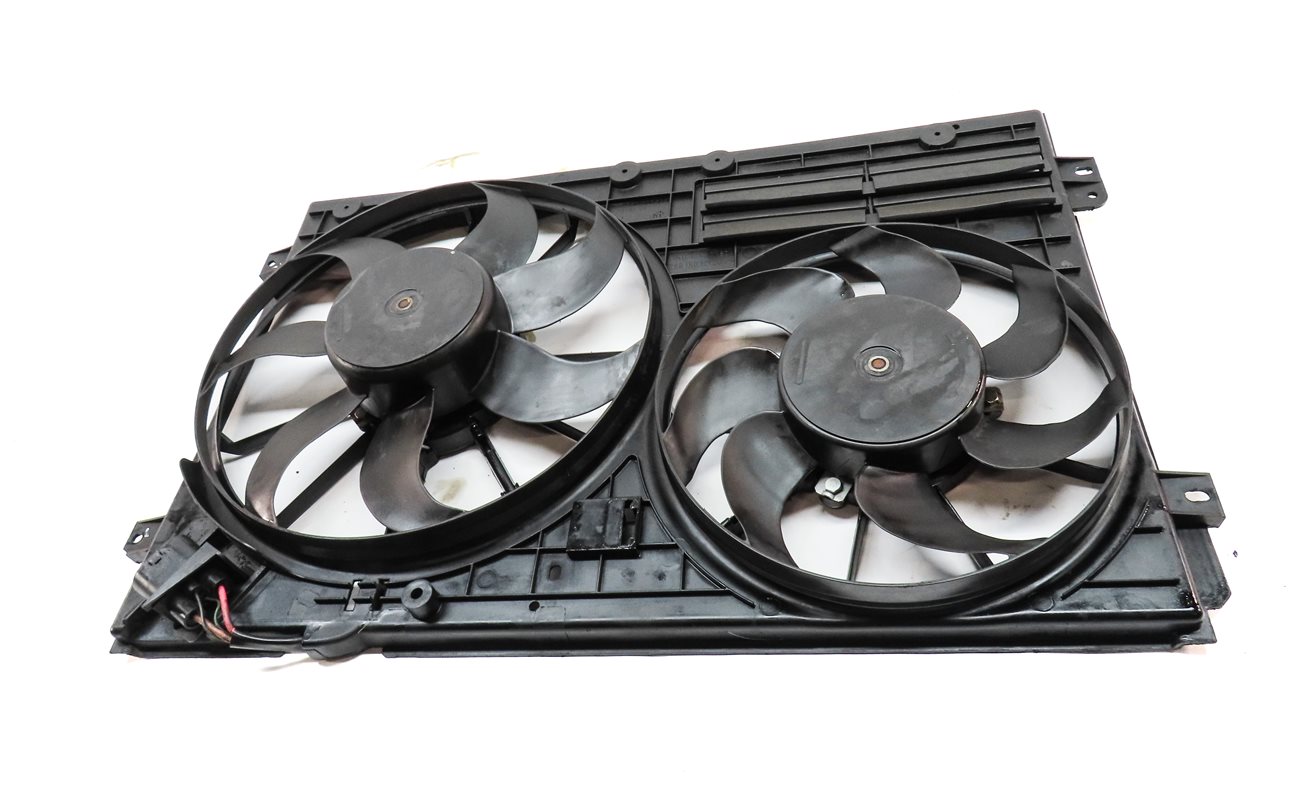 Thumbnail 2: 06-15 AUDI A3 TT 8P 8J 08 PASSAT 2.0L RADIATOR COOLING FAN SHROUD MOTOR ASSEMBLY