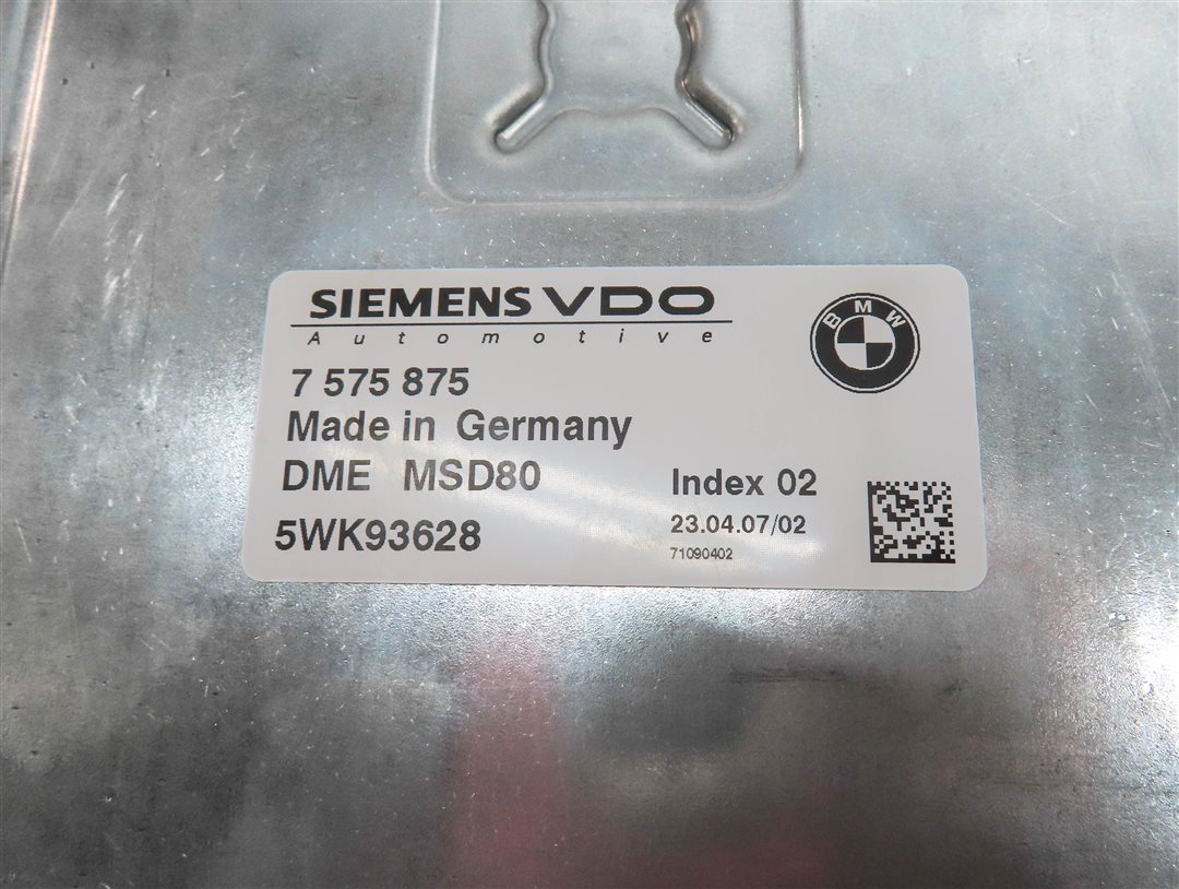 Thumbnail 7: 07-08 BMW 135i 335i 535i 3.0L N54 ENGINE MSD80 DME IMMOBILIZER MODULE KEY SET