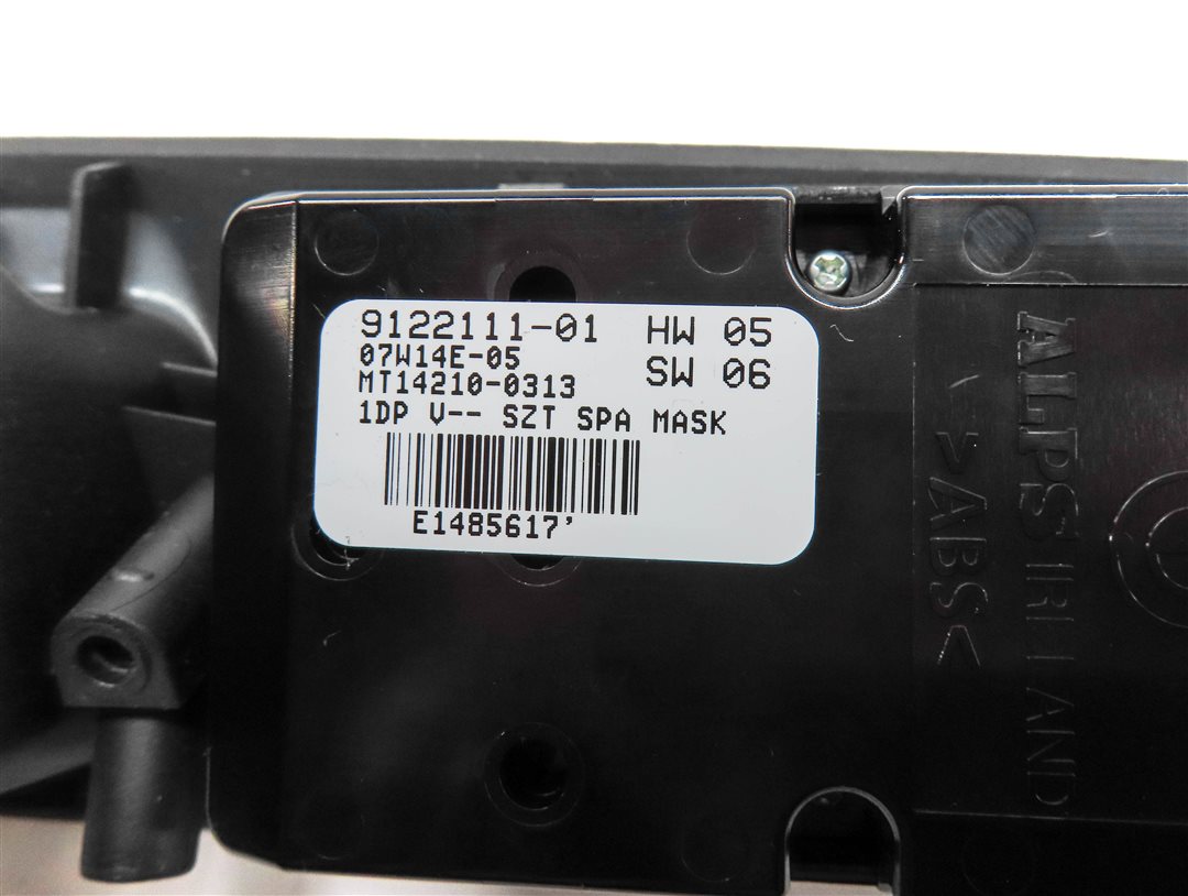 Thumbnail 7: 2006-2010 BMW 5 M5 (E60) LEFT DRIVER MASTER PFOLD WINDOW SWITCH w/ TRIM (BLACK)