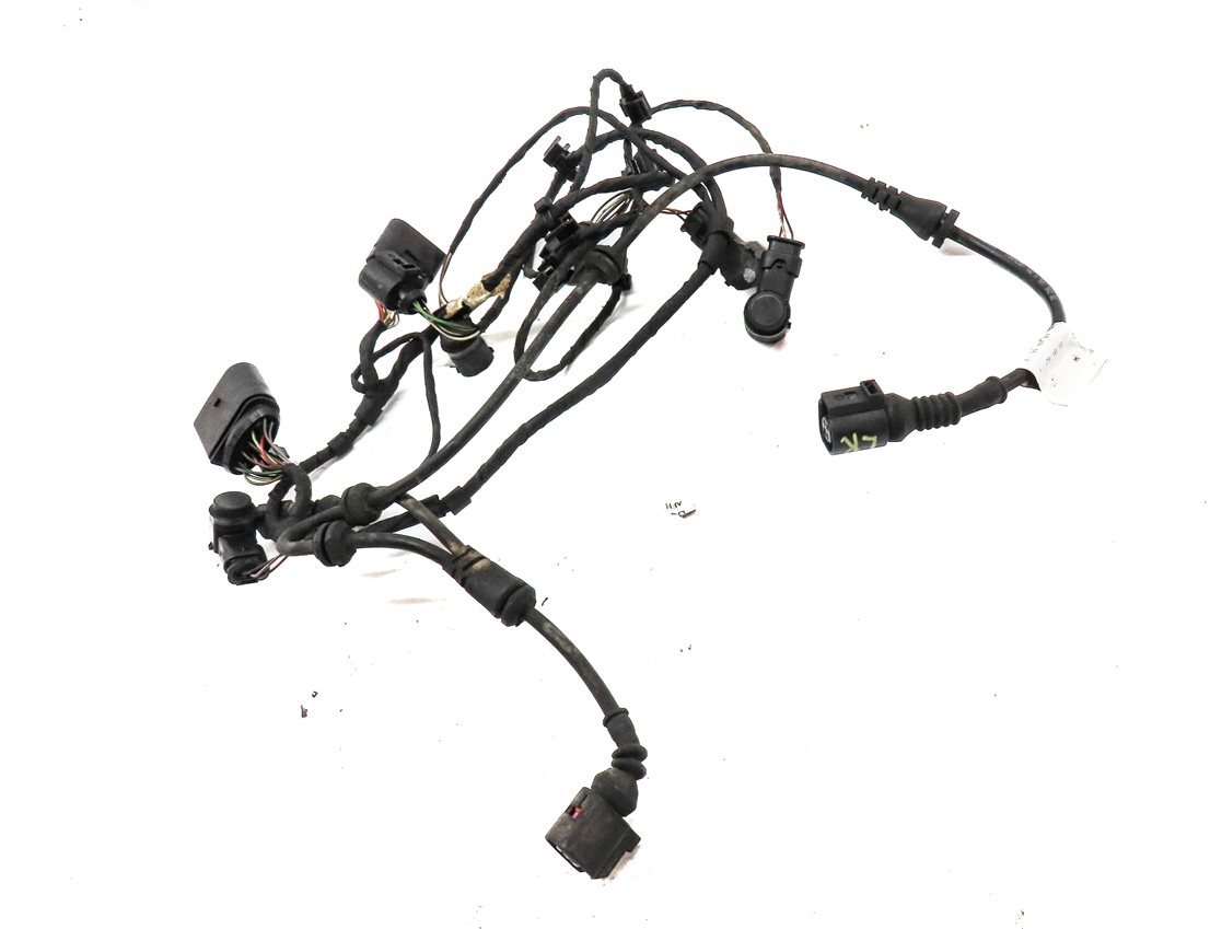 Thumbnail 3: 2011 AUDI Q7 (4L) REAR PARK ASSIST PDC SENSOR SET 4 (BLACK) w/ WIRE HARNESS