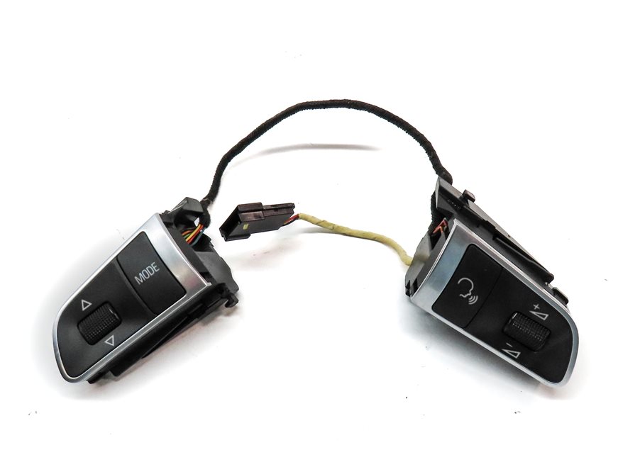 Thumbnail 2: 2011 AUDI Q7 (4L) LEFT & RIGHT STEERING WHEEL SWITCH BUTTON SET 2 & WIRE HARNESS