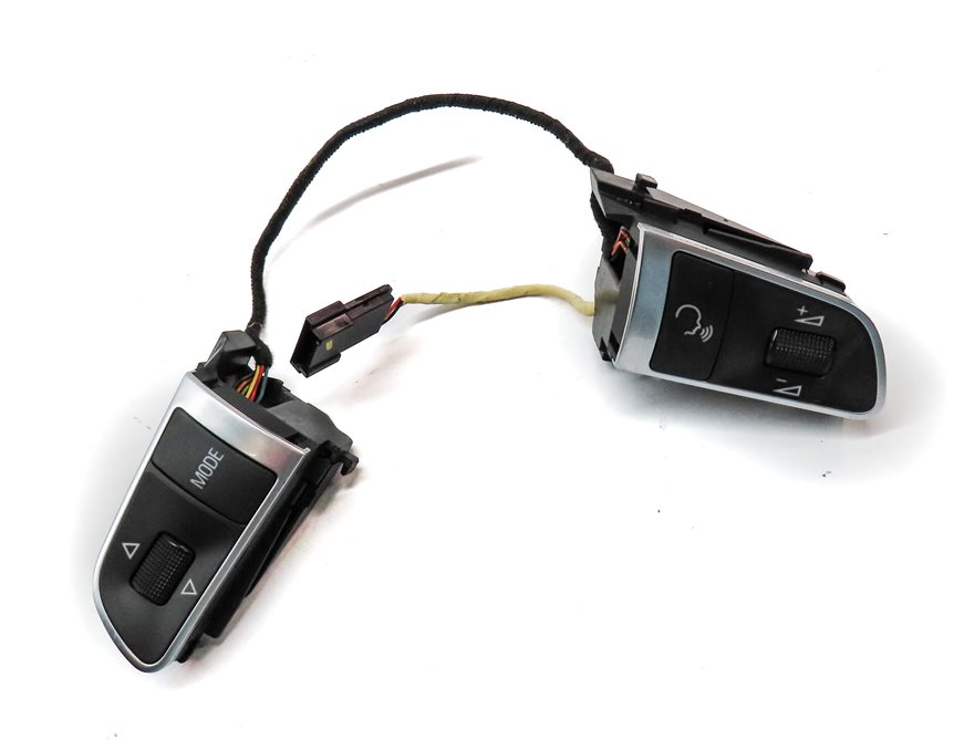 Thumbnail 3: 2011 AUDI Q7 (4L) LEFT & RIGHT STEERING WHEEL SWITCH BUTTON SET 2 & WIRE HARNESS