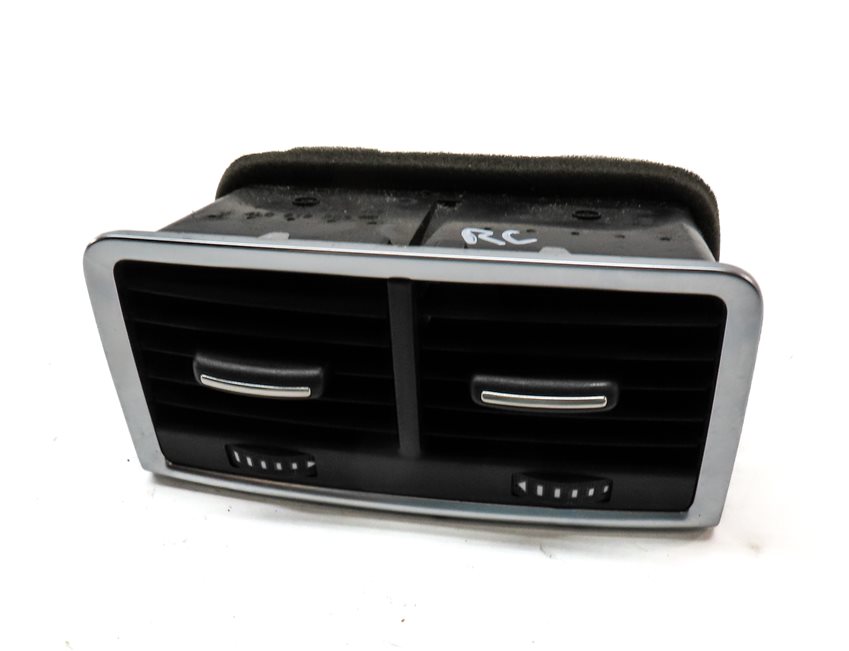 2011 AUDI Q7 (4L) REAR CENTER CONSOLE HVAC A/C HEATER AIR VENT (BLACK & SILVER)