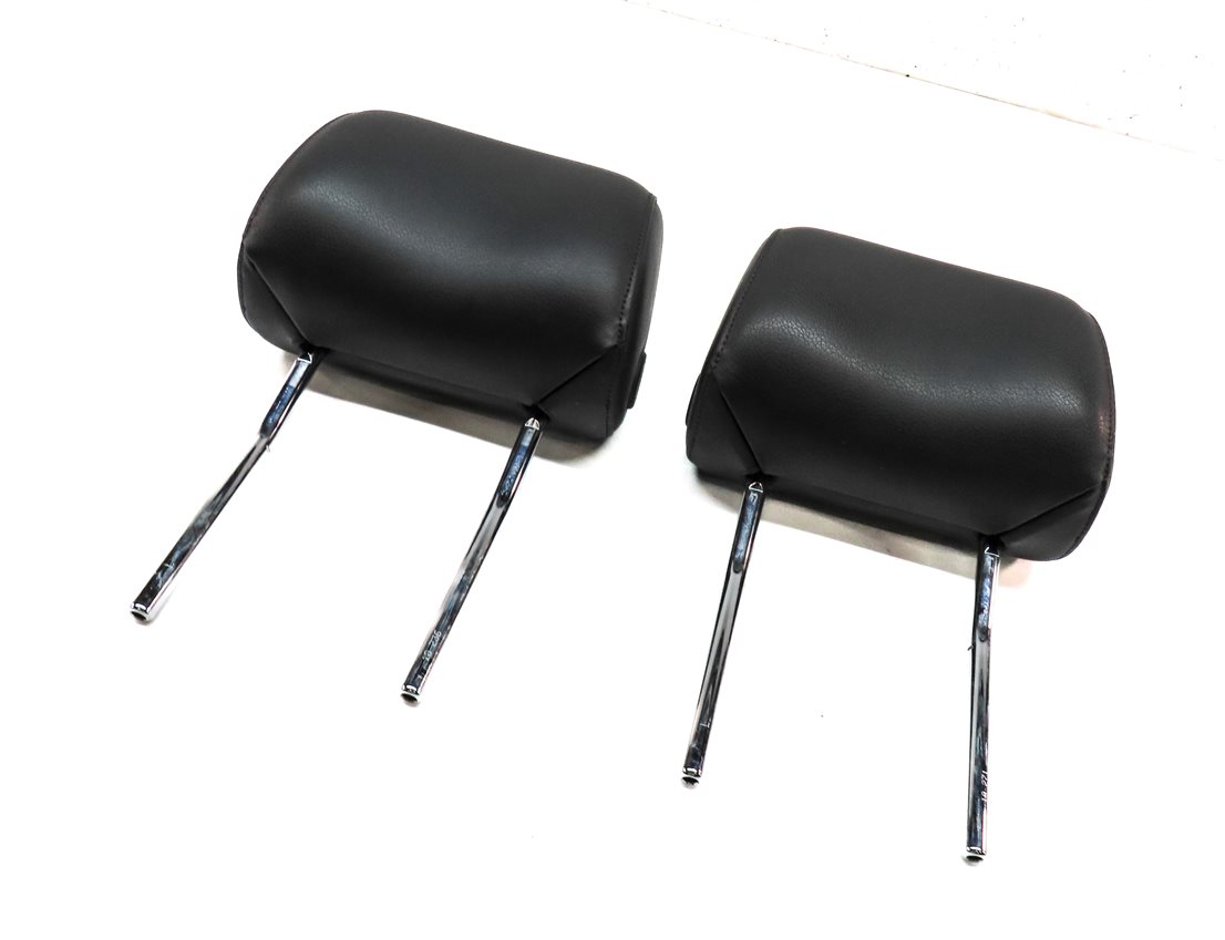 2008-2015 AUDI Q7 (4L) FRONT LEFT & RIGHT SEAT HEADREST HEAD REST SET-2 (BLACK)