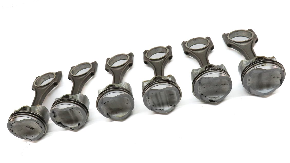 Thumbnail 4: 09-17 AUDI A6 A7 A8 Q5 Q7 S4 S6 Q5 TOUAREG 3.0L SUPERCHARGED ENGINE PISTON SET 6