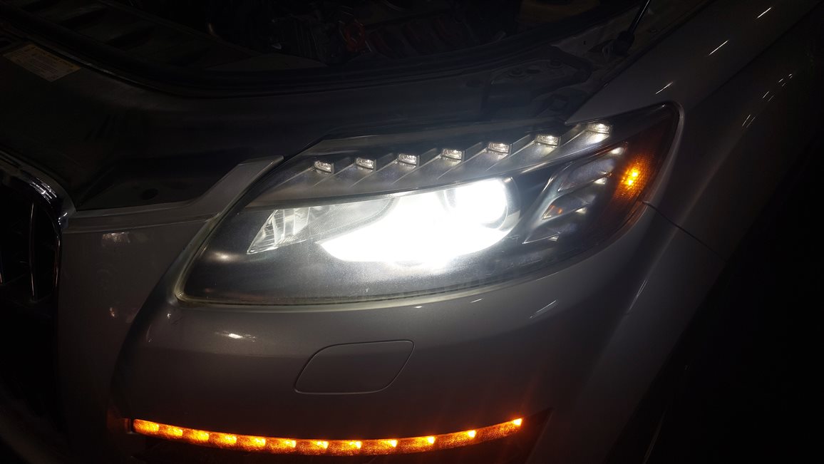Thumbnail 2: 2010-2015 AUDI Q7 (4L) LEFT DRIVER XENON HID HEADLIGHT LIGHT LAMP (NON AFS)