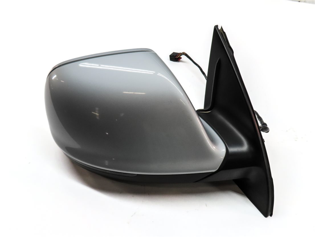 Thumbnail 5: 10-12 AUDI Q7 (4L) RIGHT PASSENGER P-FOLD AUTODIM MEMORY DOOR MIRROR (Silver)