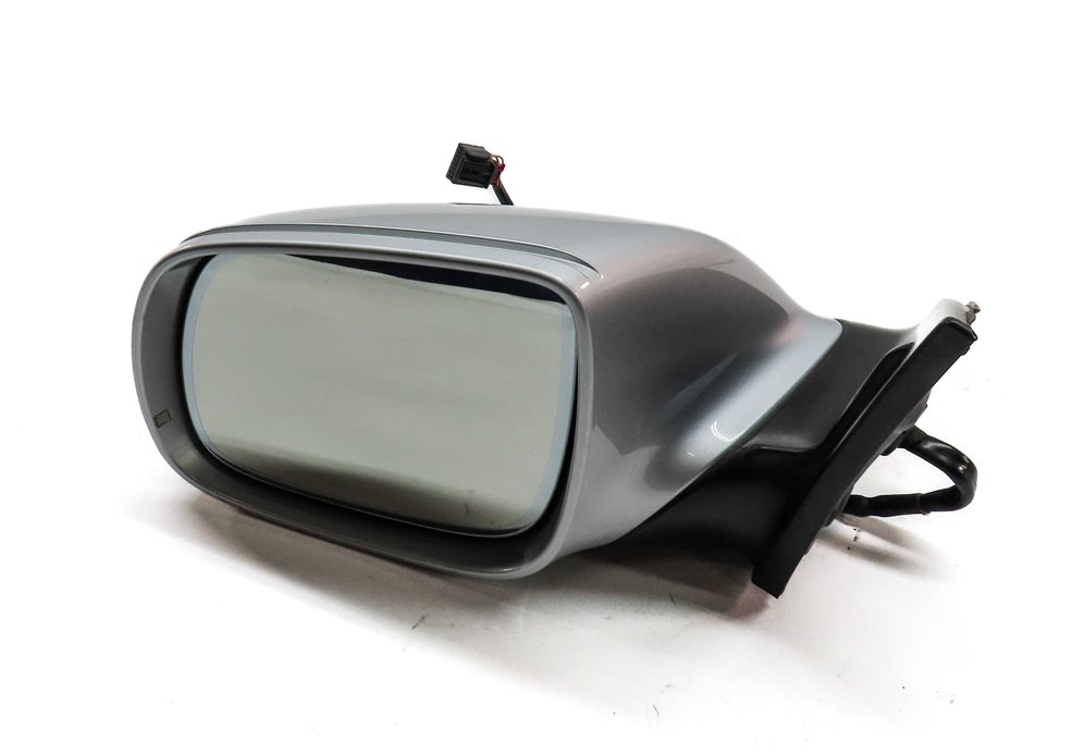 2010-2012 AUDI Q7 (4L) LEFT DRIVER P-FOLD AUTODIM MEMORY DOOR MIRROR (Silver)