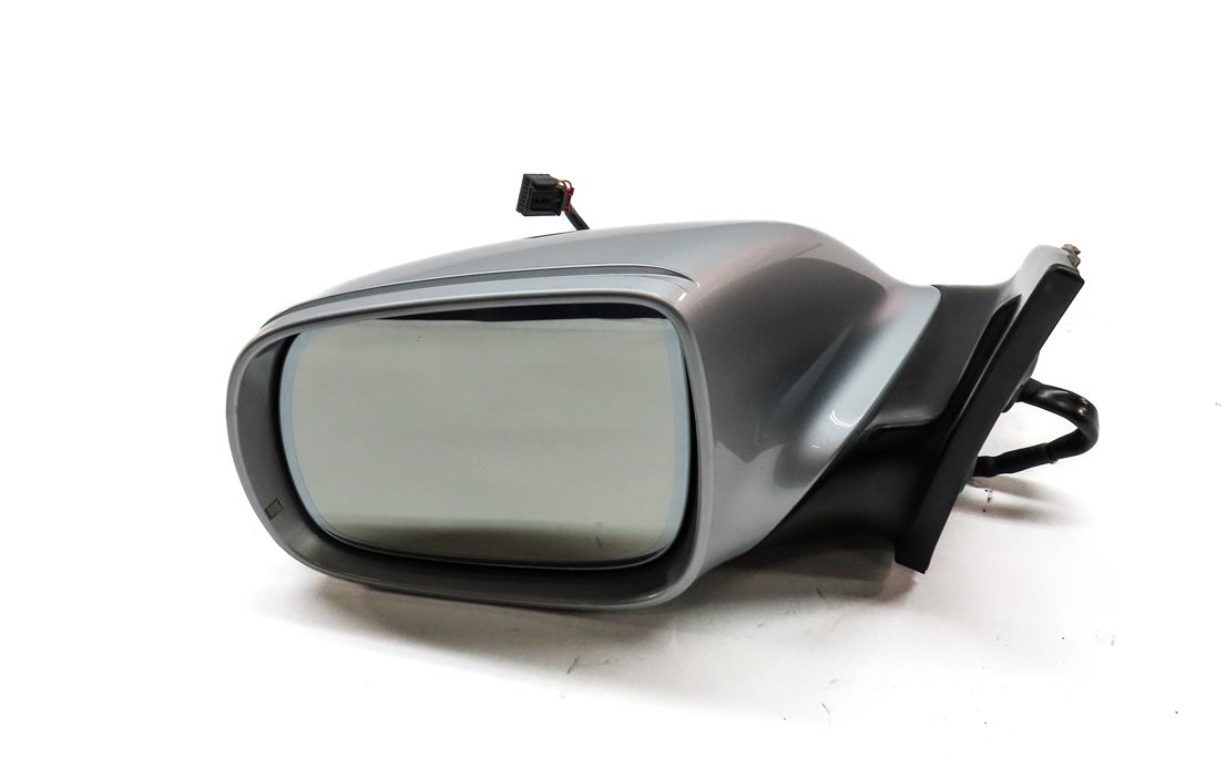 Thumbnail 2: 2010-2012 AUDI Q7 (4L) LEFT DRIVER P-FOLD AUTODIM MEMORY DOOR MIRROR (Silver)