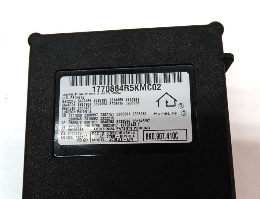 Thumbnail 6: 2008-2012 AUDI A4 S4 A5 Q5 Q7 (B8 8K 8T 8R 4L) HOMELINK GARAGE DOOR GATE MODULE