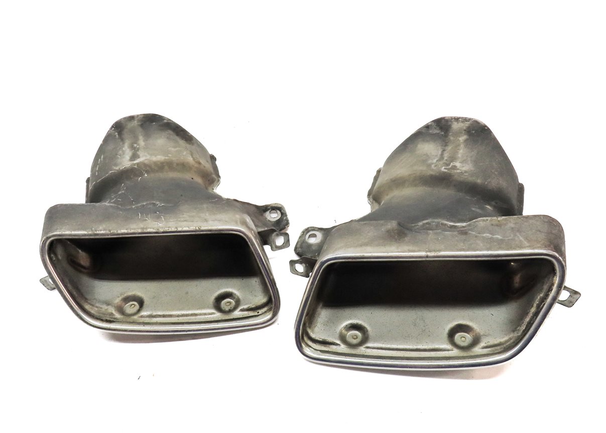 Thumbnail 2: 2012 MERCEDES BENZ E350 (W212) REAR LEFT & RIGHT EXHAUST TIP SET (CHROME)