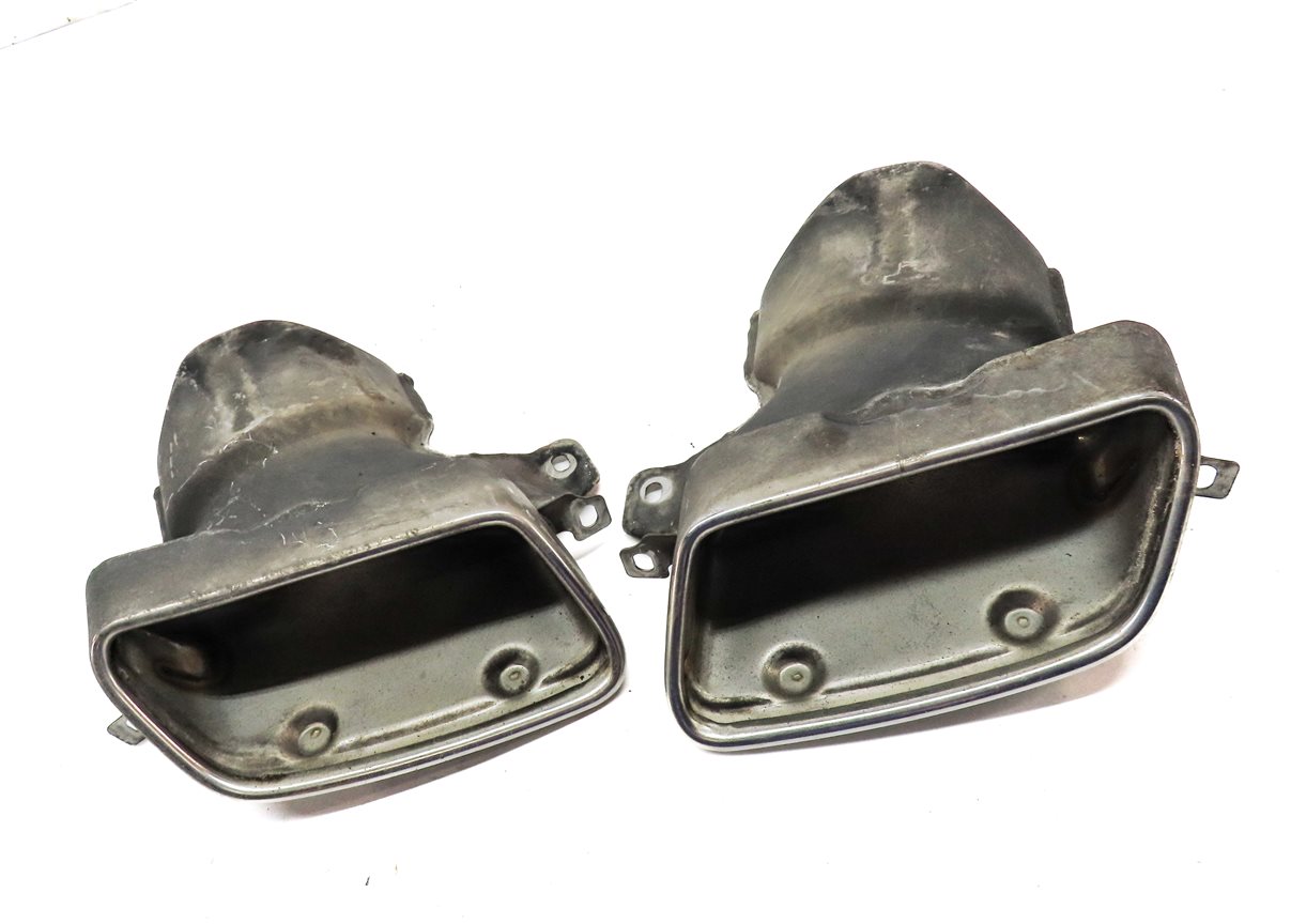 Thumbnail 3: 2012 MERCEDES BENZ E350 (W212) REAR LEFT & RIGHT EXHAUST TIP SET (CHROME)