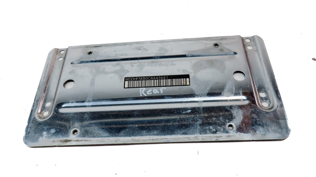 Thumbnail 2: 2012 MERCEDES E350 (W212) REAR TRUNK LID MOUNT LICENSE PLATE BRACKET (CHROME)