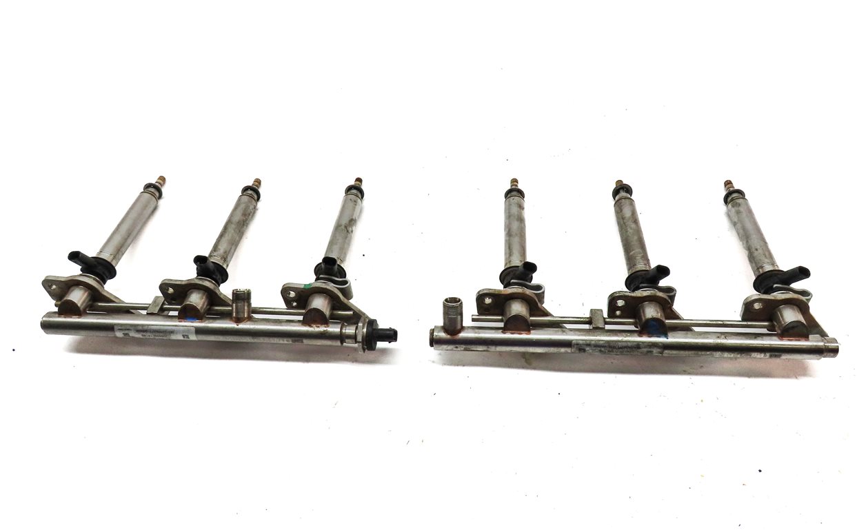 Thumbnail 4: 2012 MERCEDES E350 (W212) 3.5L (276.952) ENGINE FUEL INJECTOR SET/6 w/ RAILS