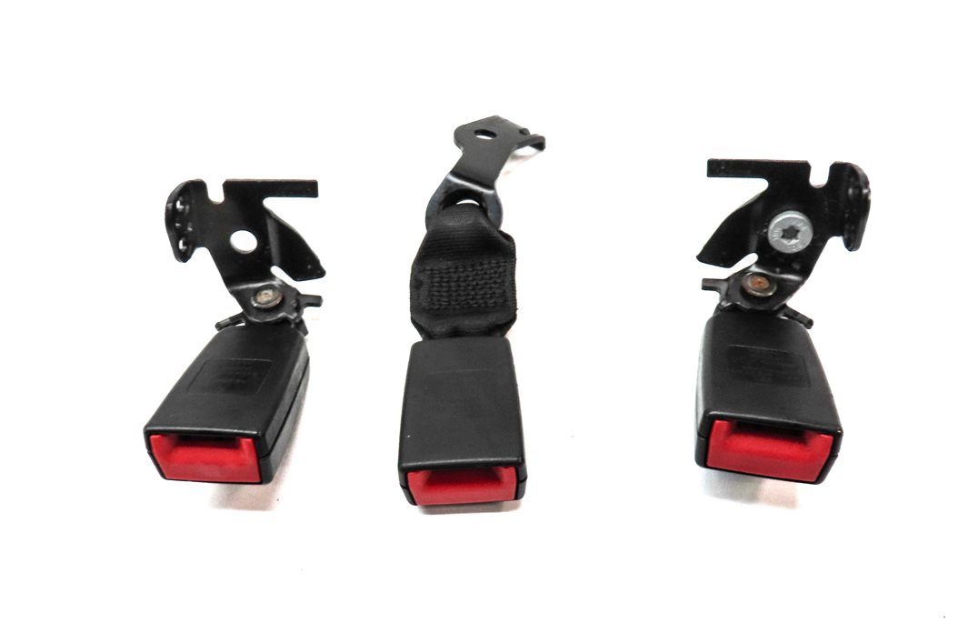 Thumbnail 4: 12 MERCEDES E350 W212 REAR LEFT CENTER RIGHT SEAT SEATBELT BUCKLE RECEIVER SET/3