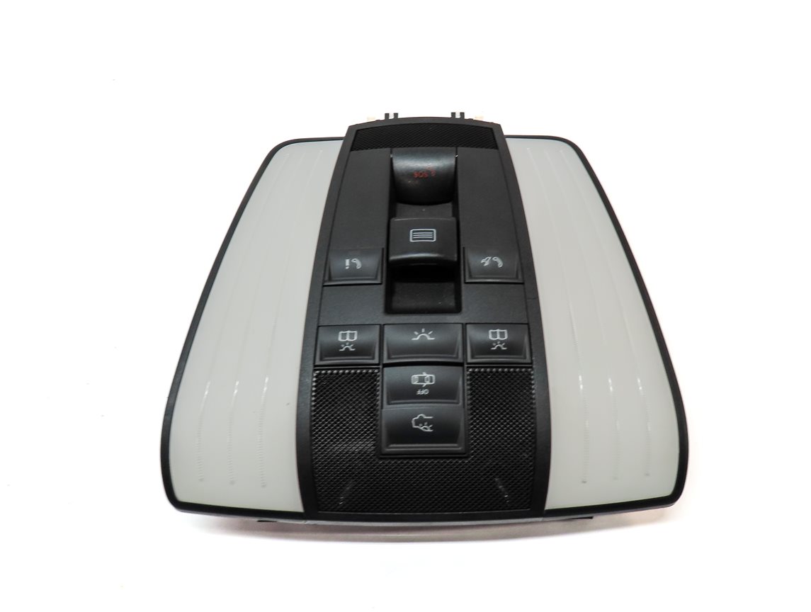 Thumbnail 4: 2012 MERCEDES E350 (W212) FRONT OVERHEAD DOME LIGHT LAMP w/ SWITCHES(Black)