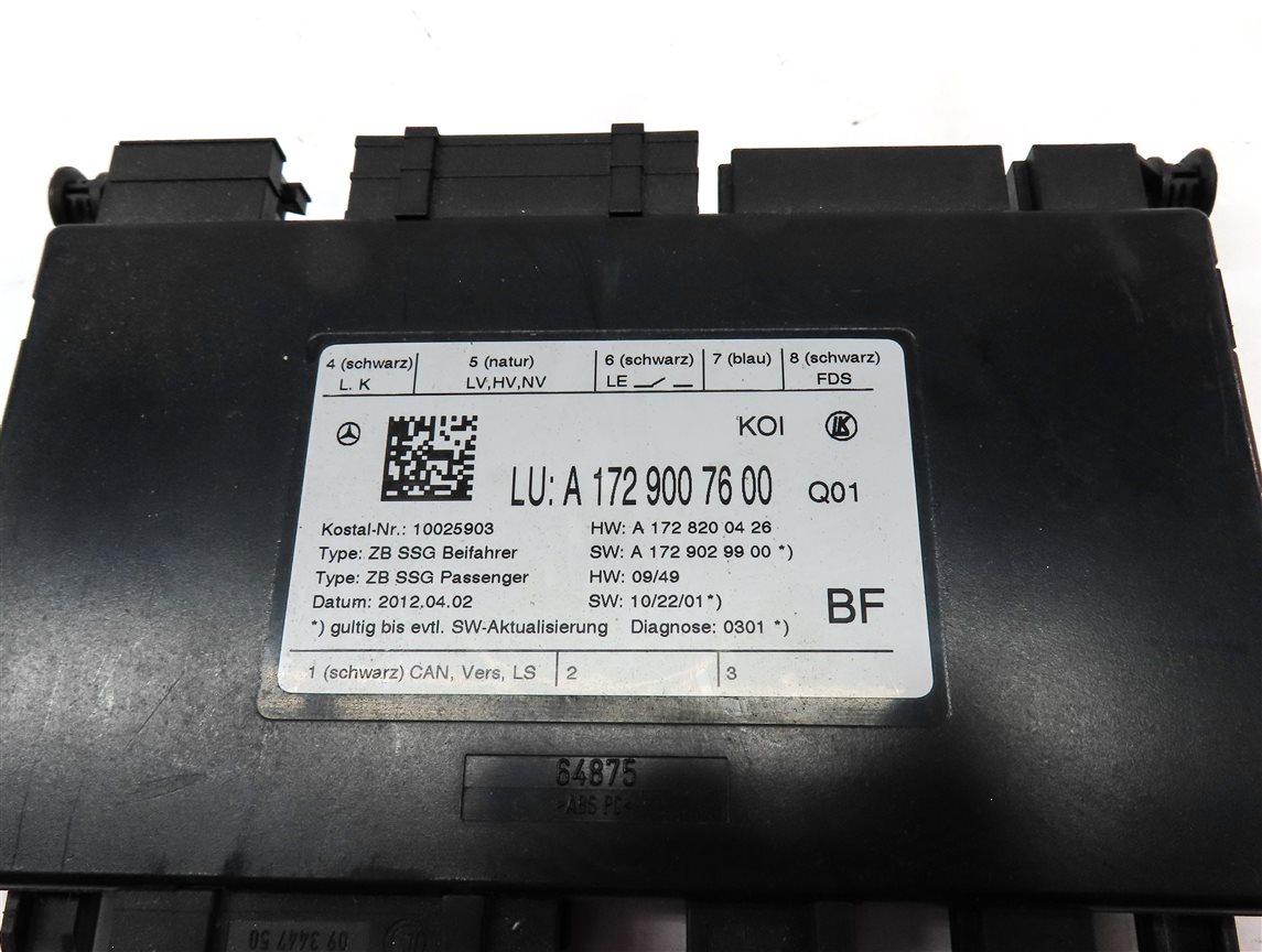 Thumbnail 4: 2012 MERCEDES E350 SEDAN (W212) FRONT RIGHT PASSENGER SEAT CONTROL MODULE