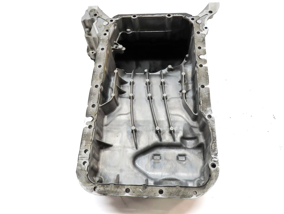 Thumbnail 7: 12 MERCEDES E350 (W212) 3.5L (276.952) UPPER & LOWER ENGINE OIL FLUID PAN SET/2
