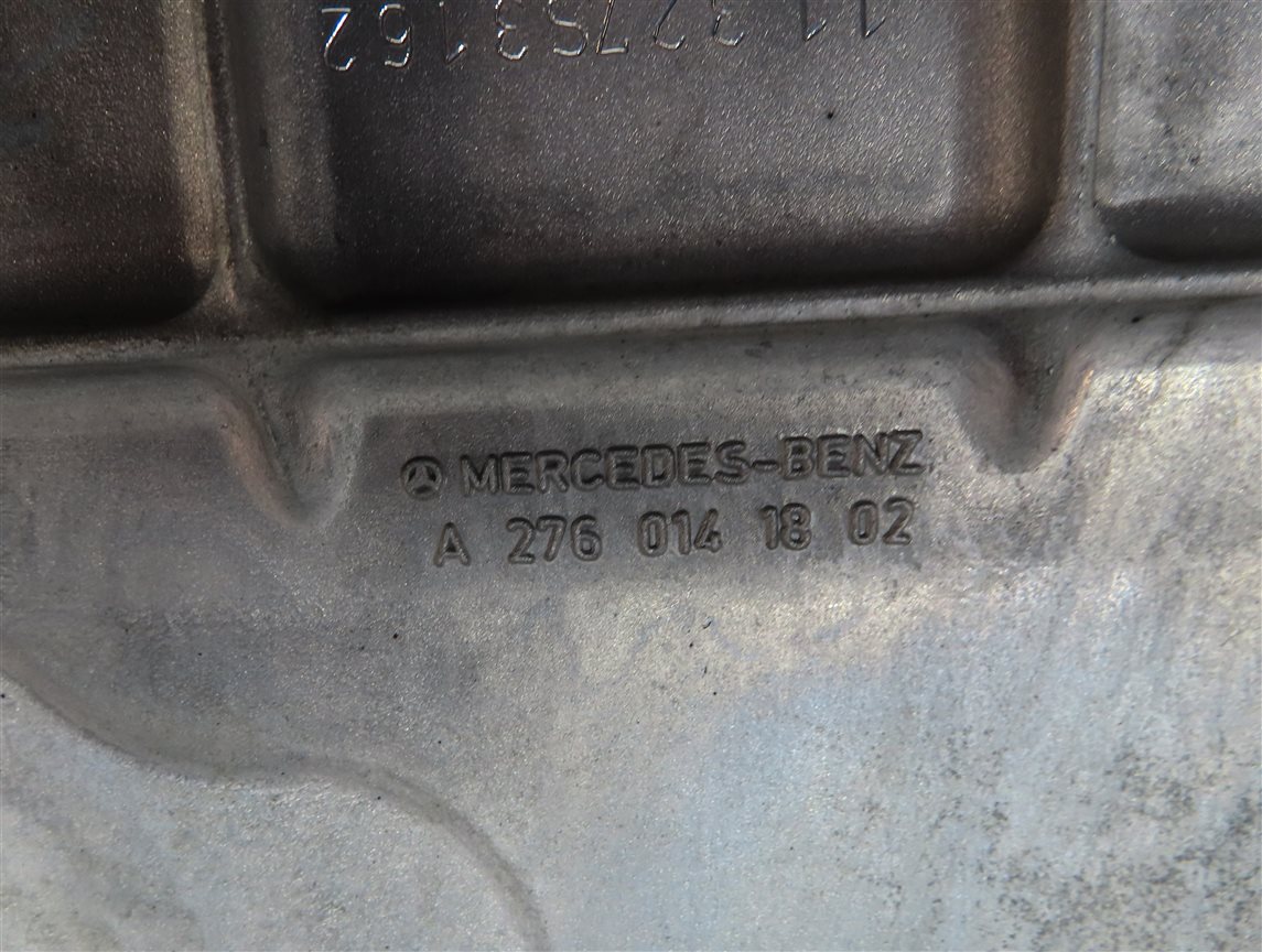 Thumbnail 8: 12 MERCEDES E350 (W212) 3.5L (276.952) UPPER & LOWER ENGINE OIL FLUID PAN SET/2